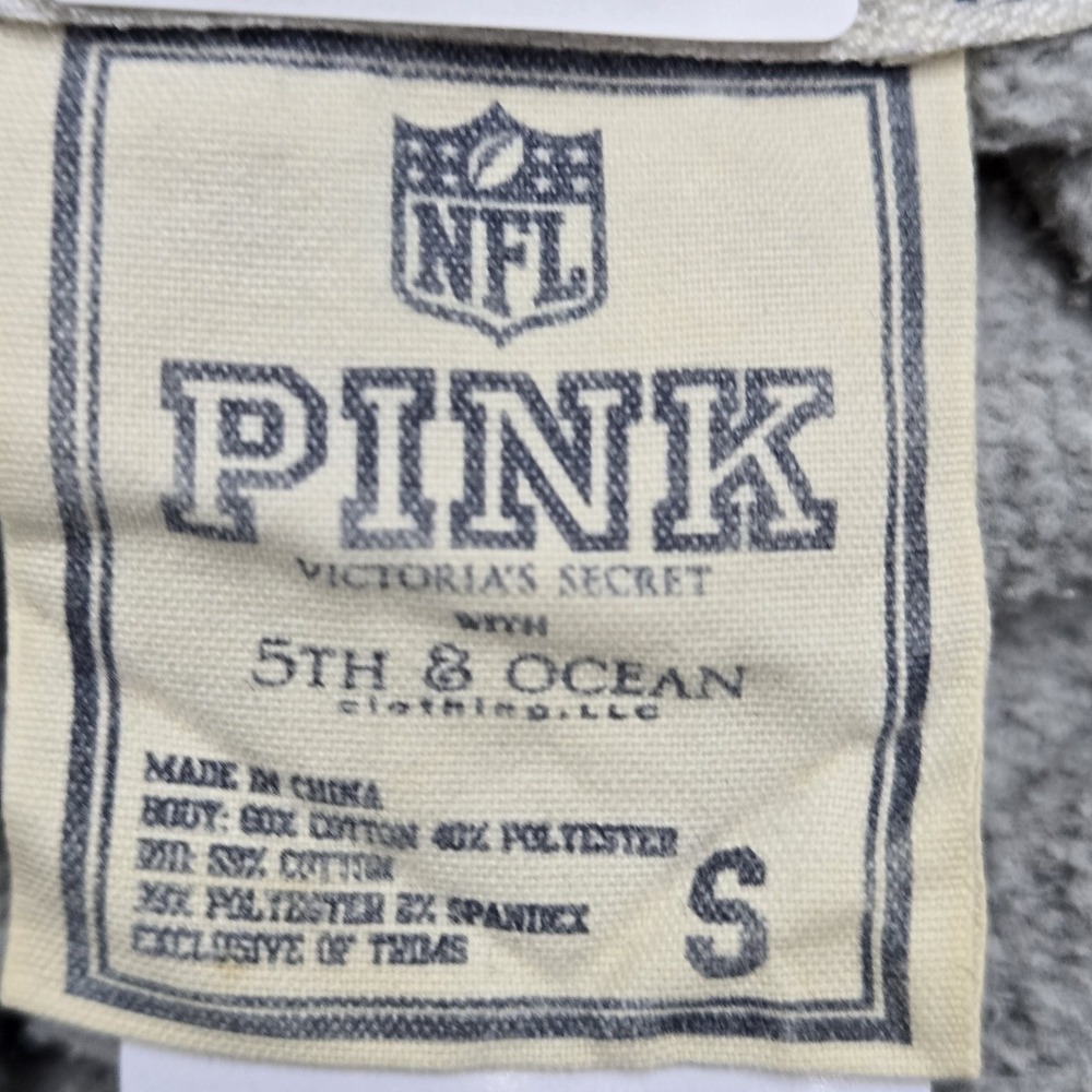 Las Vegas Raiders Women Hoodie S Gray Embroidered PINK Victoria's Secret 60 - Picture 3 of 10
